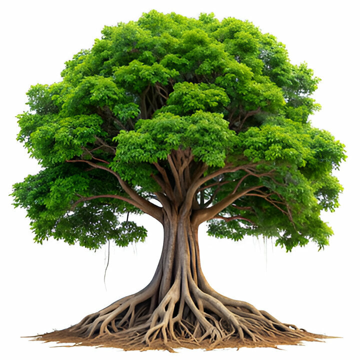 Lush Green Banyan Tree